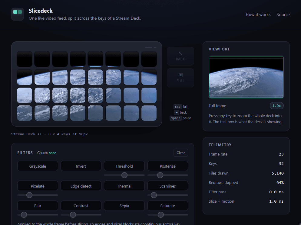 Screenshot of Slicedeck